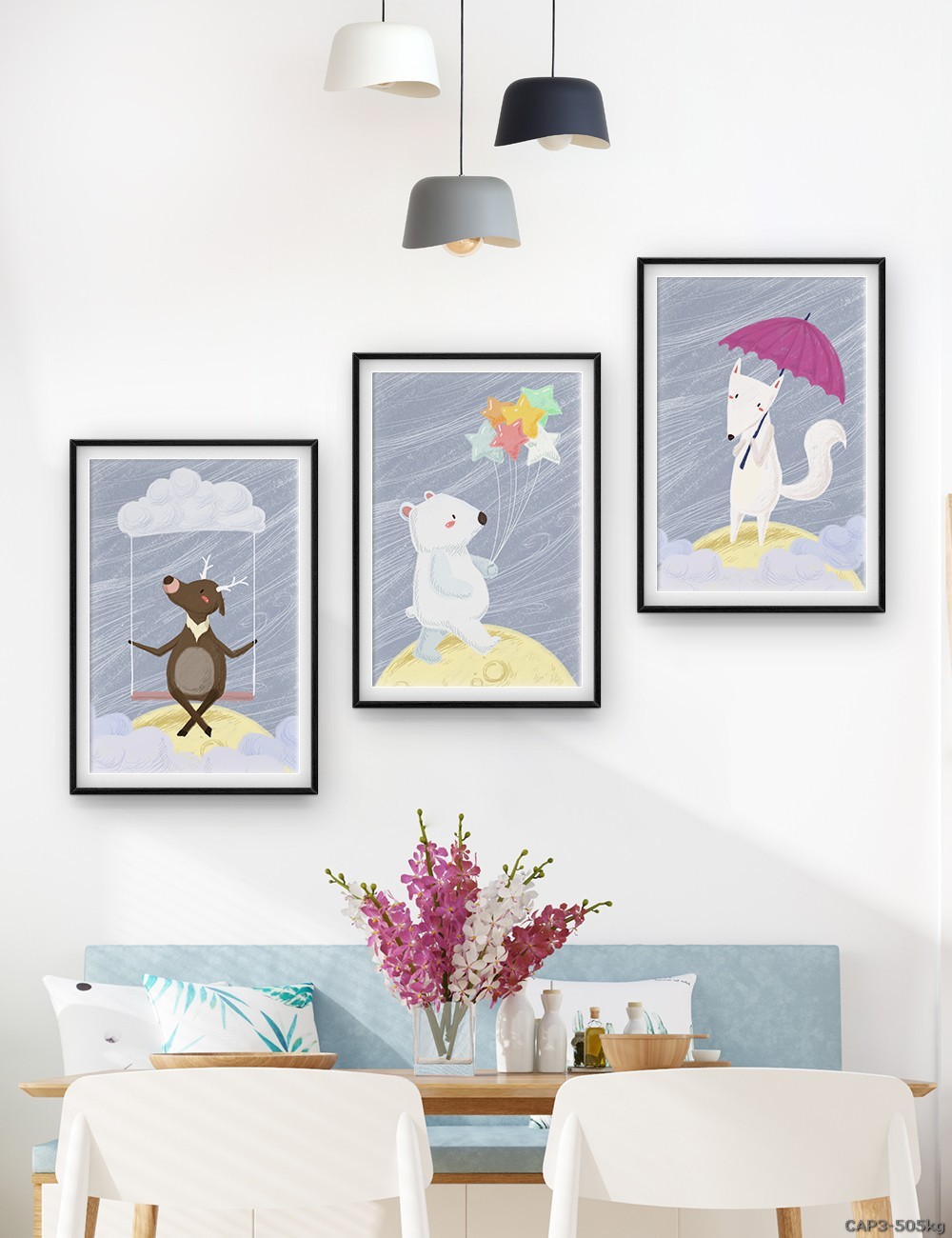 Động vật - tranh vẽ dễ thương CAP3-505kg